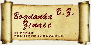 Bogdanka Zinaić vizit kartica